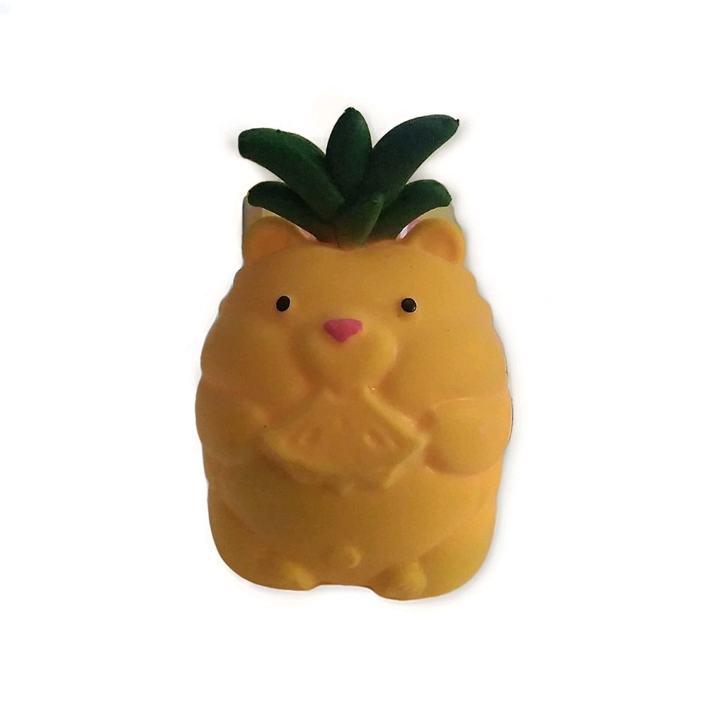 SoftMart Scented Pineapple Soft & Squishy Tactile Squeeze Toy, Yellow, 6+